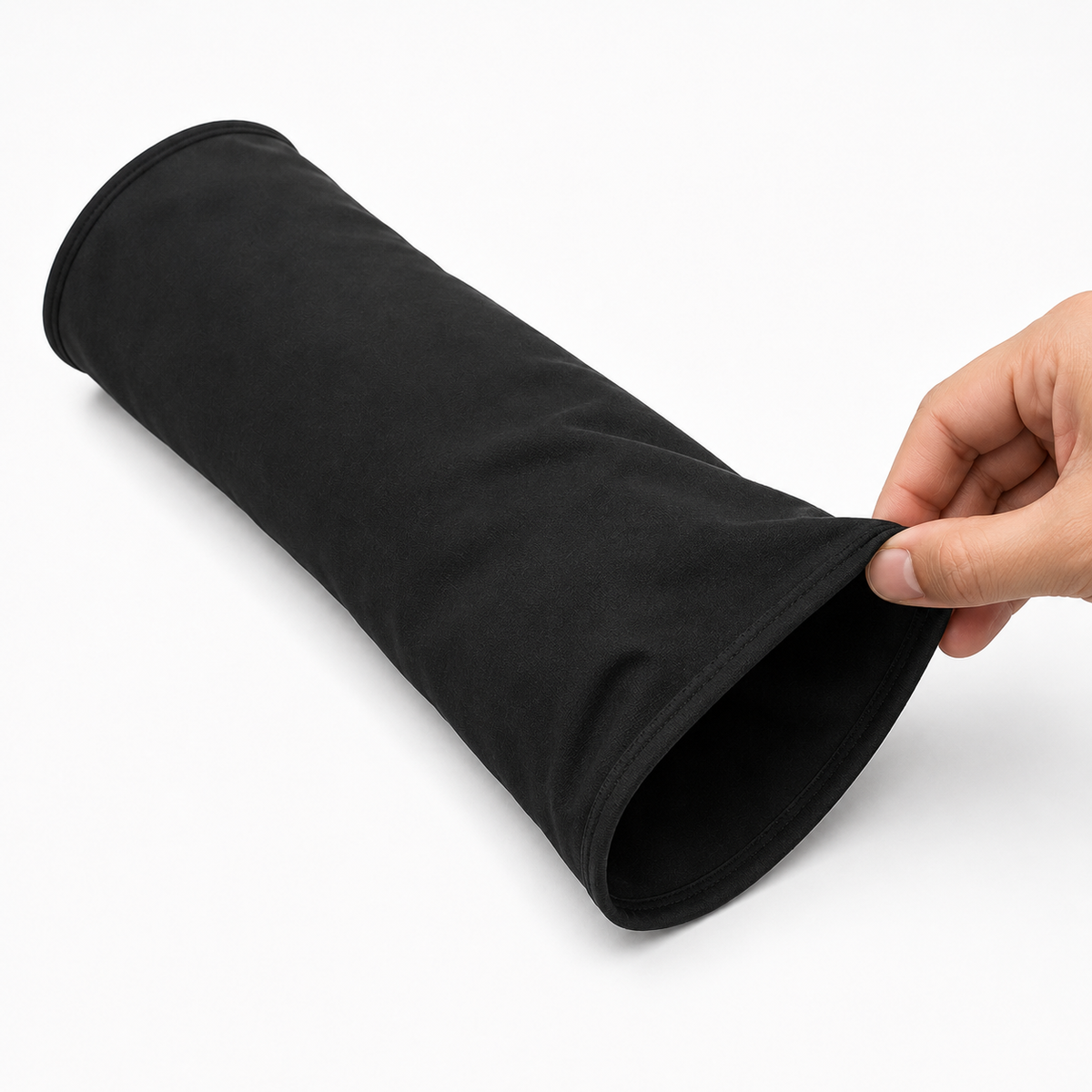 Close-up showing how the fabric of an Onda cooling sleeve folds