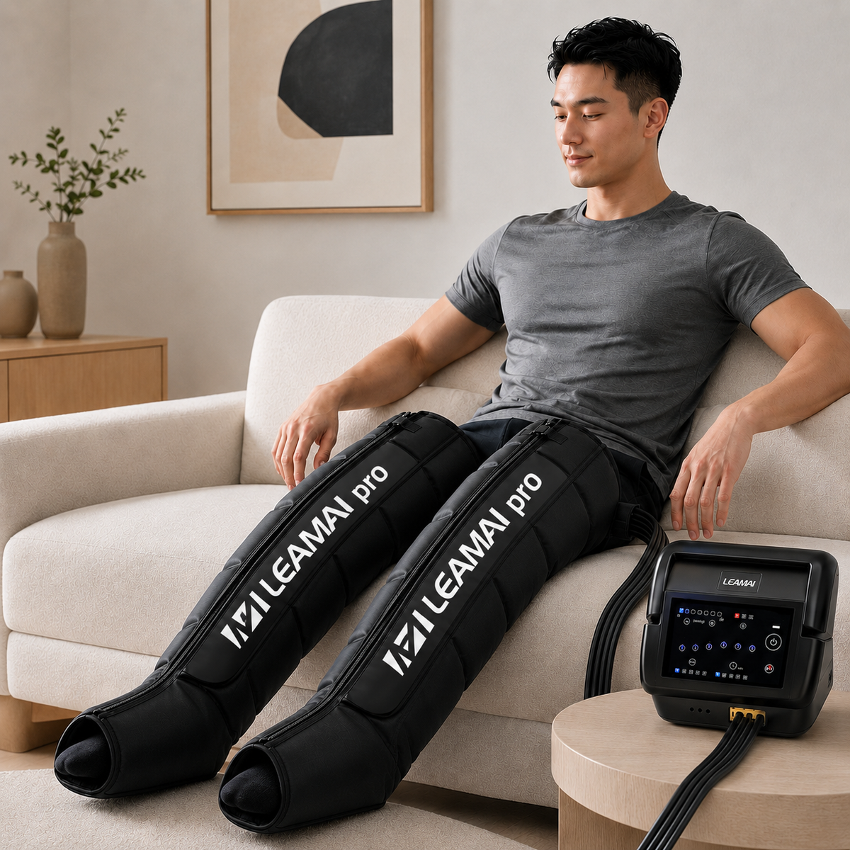Onda Core Pro heated recovery boots in use during a session